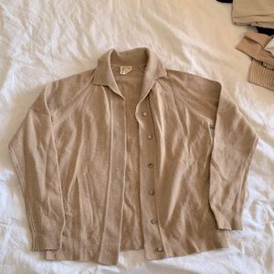 ✨VINTAGE Tan Wool Cardigan